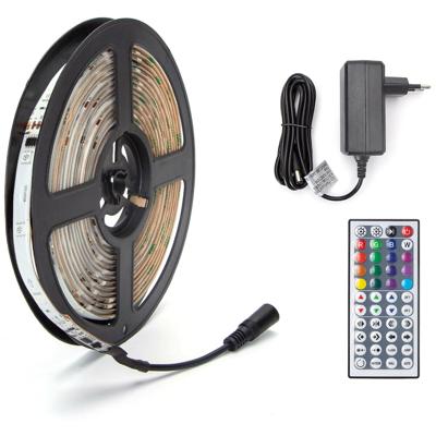 LED Strip Set RGB 5M - Digitaal. Waterdicht IP65. Afstandsbediening 12V