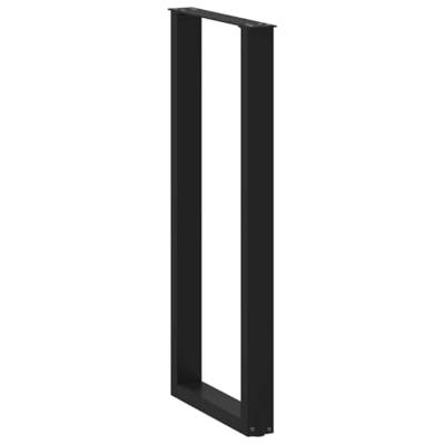Bartafelpoten 2 st U-vormig 50x(110-111) cm staal zwart