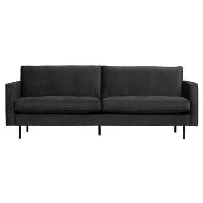 WOOOD Bank 'Rodeo' 2,5-zits, Velvet, kleur Antraciet