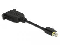 Delock 65979 DisplayPort / DVI Adapter [1x Mini-DisplayPort stekker - 1x DVI-bus 24+5-polig] Zwart 0.15 m - thumbnail