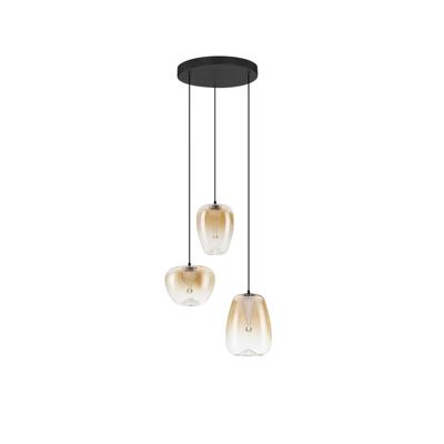Lyora Design hanglampOblo 3-lichts amber glas - 9009177