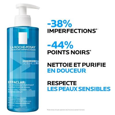 La Roche-Posay - LRP Effaclar Purifying Foaming Gel Gezichtsverzorging 400 ml - thumbnail