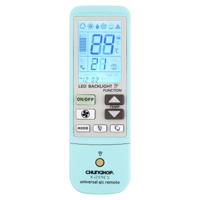 K-209ES Universele afstandsbediening voor airconditioners met thermometer functie (blauw) - thumbnail