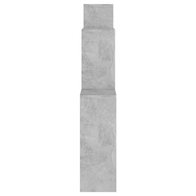 Wandschap kubus 80x15x78,5 cm spaanplaat betongrijs