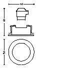 Philips Witte inbouwspotDonegal - 5039131PN