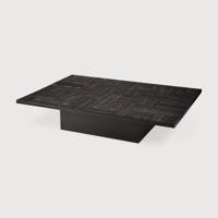 Ethnicraft Salontafel 'Tabwa' Gevernist Teakhout, 170 x 120cm, kleur Off Black - thumbnail