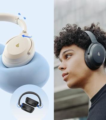 Edifier WH700NB Pro Draadloze over-ear hoofdtelefoon met -43dB actieve ruisonderdrukking, Hi-Res audio, AAC, Bluetooth V5.4, multi-point-verbinding, AI-heldere oproepen, snel opladen, opvouwbaar,