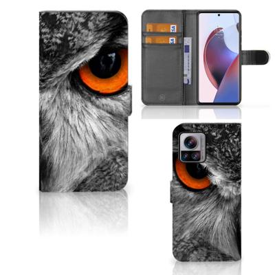 Motorola Edge 30 Ultra | Telefoonhoesje | Met pasjeshouder | Uil