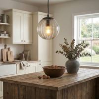 Lyora HanglampAbbacus 1-lichts smoke glas - 9236316 - thumbnail