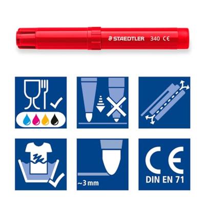 Staedtler Viltstift Noris Club 12 stiften
