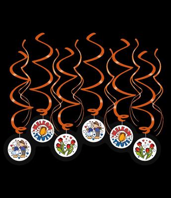 Hangdecoratie Swirl Welkom Thuis Cartoon Holland (12st)
