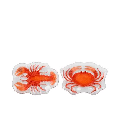 Bord Zeedier glas 17,5x26,5x2,5cm