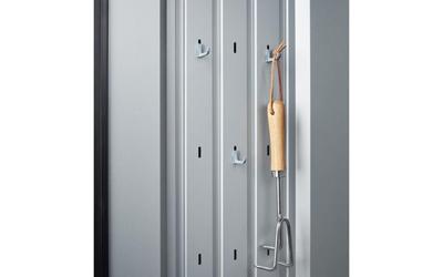 Biohort Romeo M terraskast zilvergrijs metallic 132x57x140 cm