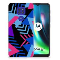 Motorola Moto G9 Play | E7 Plus | TPU Hoesje | Funky Triangle - thumbnail