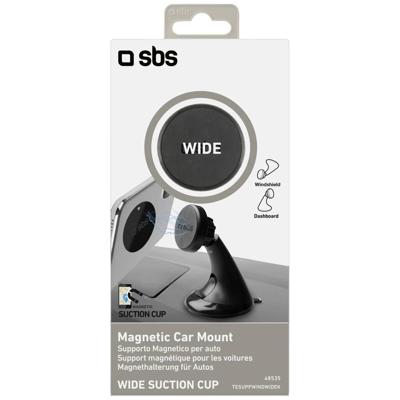 sbs mobile Magnetischer Autohalter mit Saugnapf Linie Wide Telefoonhouder voor in de auto 360° draaibaar Bevestigingswijze (auto): Zuignap sbs mobile Magnetischer Autohalter mit Saugnapf Linie Wide Telefoonhouder voor in de auto 360° draaibaar Bevestigingswijze (auto): Zuignap