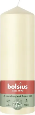 Bolsius stompkaars essentials 6.8x20cm soft pearl
