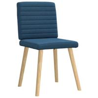 Eetkamerstoelen 4 st stof blauw - thumbnail