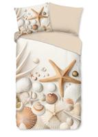 Good Morning Dekbedovertrek "Strand/ zeester" - Zand - (140x200/220 cm) - Katoen - thumbnail