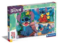 Clementoni legpuzzel super color maxi disney stitch, 104st. - thumbnail