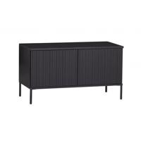 Tv-meubel Gravure New 100 cm Grenen Zwart - thumbnail