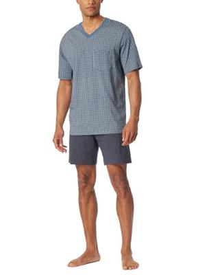 Schiesser Schiesser Pyjama Short graphite 181161 52/L