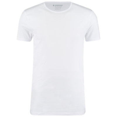 Garage Bio Cotton Body Fit O-Neck (0221) T-Shirt White (2 Pack)