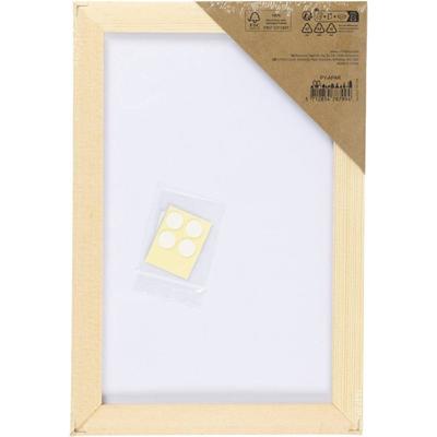 Creativ Company Canvas paneel met lijst, afm 15,8x23,8 cm, 280 gr, wit, 1 stuk