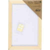 Creativ Company Canvas paneel met lijst, afm 15,8x23,8 cm, 280 gr, wit, 1 stuk - thumbnail