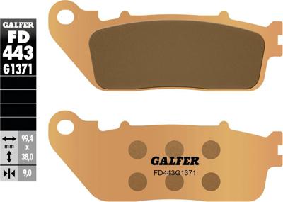GALFER remblokken "fd443" brake pad fd443 g1371 sint.metal street