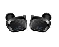 JVC HA-AE5T Draadloze bluetooth-hoofdtelefoon, touch-bediening, slank Aero-design, vermindert windgeluiden, looptijd 27 uur, waterdicht, zweet- en stofdicht, IP55, zwart, klein - thumbnail