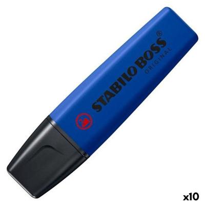 Markeerstift stabilo boss 70/128 wildfl ultramar | 10 stuks