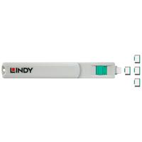 LINDY Schloss / Zutrittskontrolle Sleutel voor USB-C-poort Set van 4 stuks Groen Incl. 1 sleutel - thumbnail
