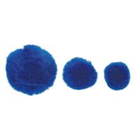 Colorations - pom pomps blauw, 100st. - thumbnail