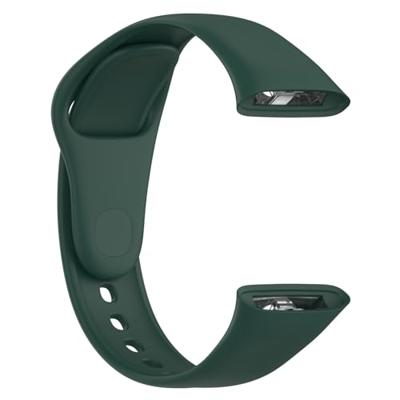 By Qubix - Siliconen bandje - Donkergroen - Compatible met Xiaomi Redmi Watch 3 - Compatible Xiaomi bandje