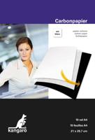 Kangaro carbonpapier, ft A4 (21 x 29,7 cm), wit, pak van 10 vel - thumbnail