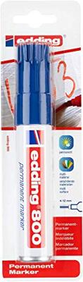 Edding Permanentmarker 4-800-1-1003 Permanent marker Blauw Watervast: Ja
