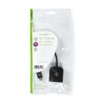 Nedis CCGP64852BK02 Usb-adapter Usb 3.2 Gen 1 Usb Type-c™ Male Vga Female 15p 5 Gbps 0.20 M Rond Vernikkeld Pvc Zwart Polybag - thumbnail