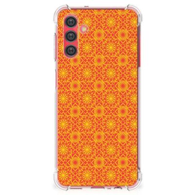 Samsung Galaxy A13 5G | A04s Doorzichtige Silicone Hoesje Batik Oranje