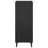 Dressoir 34,5x34x90 cm bewerkt hout zwart - thumbnail