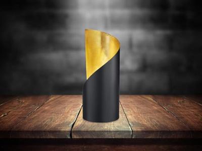 Trio Design nachtkastlampjeFrank zwart met goud - R50161032