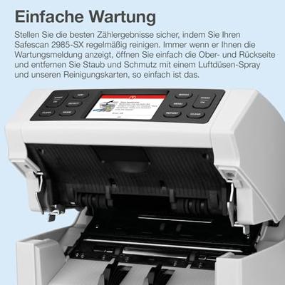 Safescan biljettelmachine 2985-SX, met 7-voudige valsgelddetectie