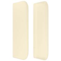 Boxspring met matras kunstleer crèmekleurig 100x200 cm - thumbnail