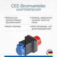 AS Schwabe 60495 60495 CEE-adapter 16 A 400 V 1 stuk(s) - thumbnail