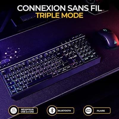 Draadloze gamingbundel - THE G-LAB - TUNGSTEN EX COMBO - Toetsenbord + muis - 32 configureerbare macro's