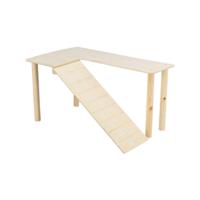 Trixie platform met helling voor muizen / hamsters onbehandeld hout - thumbnail