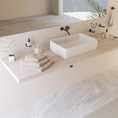 Opbouw Waskom Ideavit Solidtop 60x40x15 cm Solid Surface Mat Wit Ideavit