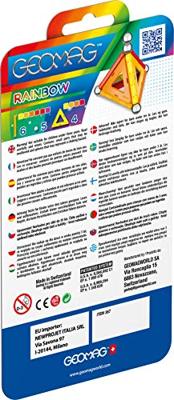 Geomag Rainbow Panels Blister 15 Stuks Warm Colours