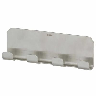 Tiger MultiHaak Colar RVS Geborsteld Tiger MultiHaak Colar RVS Geborsteld