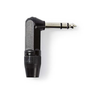 Nedis COTP23903BK Audioconnector Stereo 6,35 Mm Male Haaks Zwart