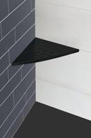 Hoek Planchet Wiesbaden 29x29 cm Mat Zwart - thumbnail